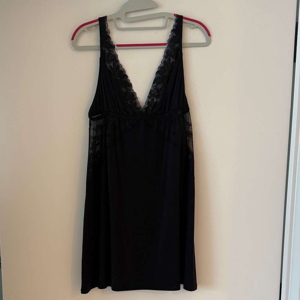 eberjey Rosalia Black Chemise